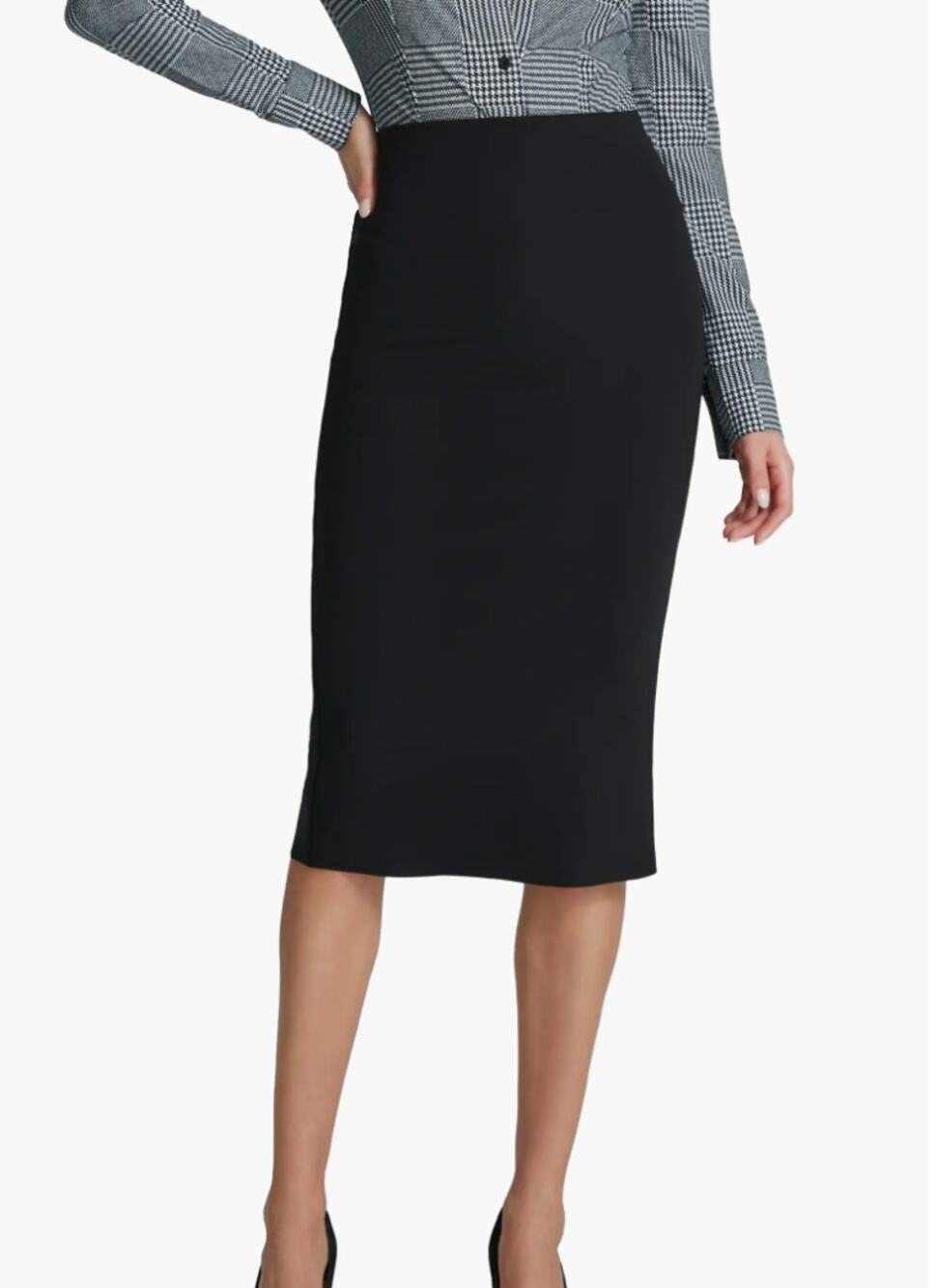 Commando Neoprene Ceo Midi Pencil Skirt Black XS
